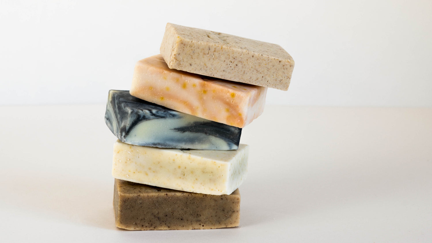 Soap bars op elkaar gestapeld